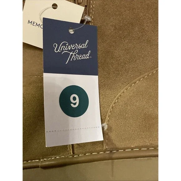 Universal Thread Women's May Faux Suede Booties Tan Size 9 Memory Foam New - Picture 16 of 16